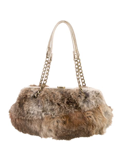 michael kors fur purse.